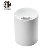 Luz descendente LED de aluminio ETL 90Ra, regulable o no regulable, 15W, montada en superficie, IP65 grados