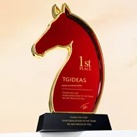 Nouveau Trophée Cheval en Cristal Poli et Gravé Haut de Gamme 2026 pour Récompenses des Employés Exceptionnels et des Champions de Compétitions de Réunions Annuelles