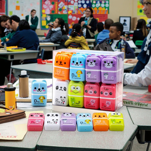 Soododo 2026 Serie Creativa di Cancelleria per Studenti, Serie Barattolo di Caramelle, Nuova Generazione Eccellente, Simpatico Giocattolo in Gomma a Forma di Animale Cartone Animato per Matite - Product Image 6