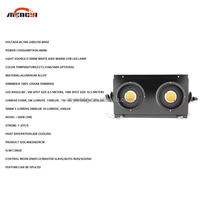 Projecteur LED COB Blanc Chaud pour Scène, Étanche IP65, DMX512, pour Fêtes et DJ, 2 Yeux, Type Par