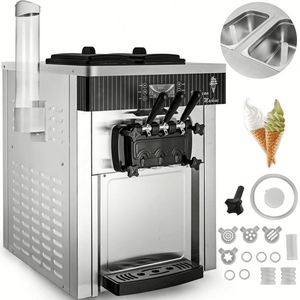 Máquina de Helado Suave Comercial de 3 Sabores, 20-28L/H, Suministro del Fabricante - Product Image 1