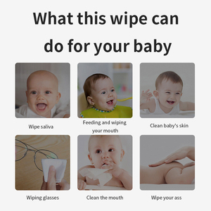 Lingettes pour bébé en fibre de bambou naturelle douce, biodégradables, 99% pures, prix d'usine - Product Image 4