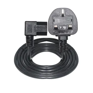 1.8m UK Computer Power Cord 3 Pin Mains Lead IEC 320 C13 zu BS-1363 UK Plug Mains Power Cable Lead