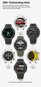 High Quality Wearable Devices <b>Digital</b> Wrist Smartwatch Round Shape IP68 550mAh Big Battery Rugged Sport Smart Watch Smart Watch - Product Image 5