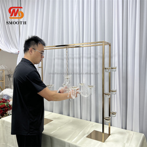 SMOOTH Nuevo Soporte para Flores de Boda, Portavelas Dorado, Soporte Alto para Flores para Decoración de Bodas - Product Image 6