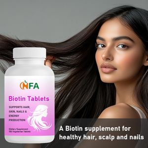 Private Label ODM Biotin Tablets Dietary Supplement Promote <b>Hair</b> Skin Nails Health and Support Energy Production for Women - Product Image 4