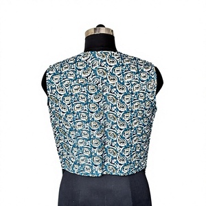 Boléro femme bohème à imprimé floral, à nouer devant, coupe courte, manches courtes, respirant - Product Image 3