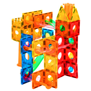 Il marmo magnetico 3D esegue giocattoli educativi da costruzione a blocchi magnetici gioco di rotolamento della palla giocattolo da costruzione giocattolo di marmo corre giocattolo - Product Image 5