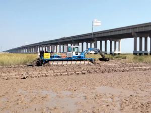 Multifunctionele Aquatische Amfibische Baggerschroef Type Reed Harvester Graafmachine Voor Moerasgrasmaaier Stro Voor <span class=keywords><strong>Wetland</strong></span> - Product Image 2