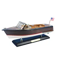 עץ כריס קרפט מהירות סירת דגם קידום מכירות מתנה ימית קישוט 14 ''איטלקי ריבה aquarama יאכטה בקנה מידה runaboat