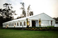 Tente de mariage en PVC et alliage d'aluminium, structure droite, imperméable, transparente, pour événements, expositions sportives, résistante au vent 100 km/h