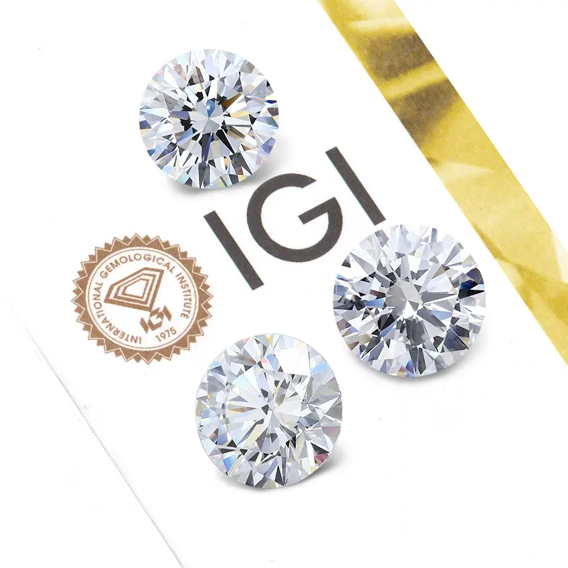 Starsgem IGI CVD 2ct EFG VS VVS homme créé diamants de laboratoire de taille ronde pour jolie bague de fiançailles en pierre