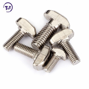 Boulon à fente M2 M6 M8 Din 186 Série 45 Boulon profilé en aluminium en forme de <span class=keywords><strong>T</strong></span> Boulons à <span class=keywords><strong>t</strong></span>ête en <span class=keywords><strong>T</strong></span> soudés en acier inoxydable <span class=keywords><strong>anti</strong></span>-<span class=keywords><strong>rotation</strong></span> - Product Image 2