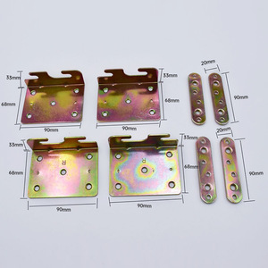 Furniture Hinge Iron Surface Mount Color Zinc Plated Durable Home Use Minimalist Design HC-007 - Product Image 2