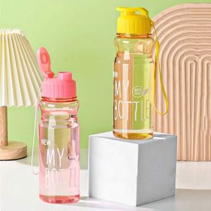 550ml Eco-Friendly Durable Reusable PET Sports Water <b>Bottle</b> Large Capacity Transparent Portable Outdoor Camping Gift Classic - Product Image 2