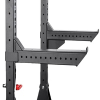 Barre de protection robuste pour haltérophilie, bras de sécurité pour rack de squat, accessoires multifonctionnels pour rack d'entraînement, barre de sécurité à bras long