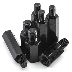 Entretoise d'isolation hexagonale métrique mâle-femelle en nylon PA66 noir de haute qualité M2-M5 - Product Image 5