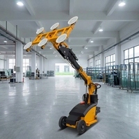 Robot grue mobile à batterie pour le levage de vitres et de portes isolées robustes, avec aspiration par vide
