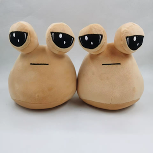 Fábrica al por mayor suave felpa Pou peluche figurita hogar Oficina decoración felpa almohada divertido regalo 3D ojos grandes alienígena peluche juguete - Product Image 3