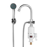 Robinet de douche électrique à affichage LED instantané 3000W certifié CE chauffe-eau filtré à prise UE à poignée unique