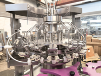 Ligne d'embouteillage entièrement automatique en acier inoxydable 304 pour alcool, liqueur, whisky, vodka, vin, avec machine de rinçage, de remplissage et de bouchage