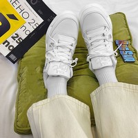 Chaussures pour hommes tendance avec coussin d'air, chaussures décontractées pour hommes à semelle épaisse, chaussures de sport rétro polyvalentes tendance pour hommes