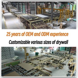 Bán buôn 9.5mm/12mm trần thạch cao chống ẩm tấm thạch cao vách thạch cao - Product Image 6