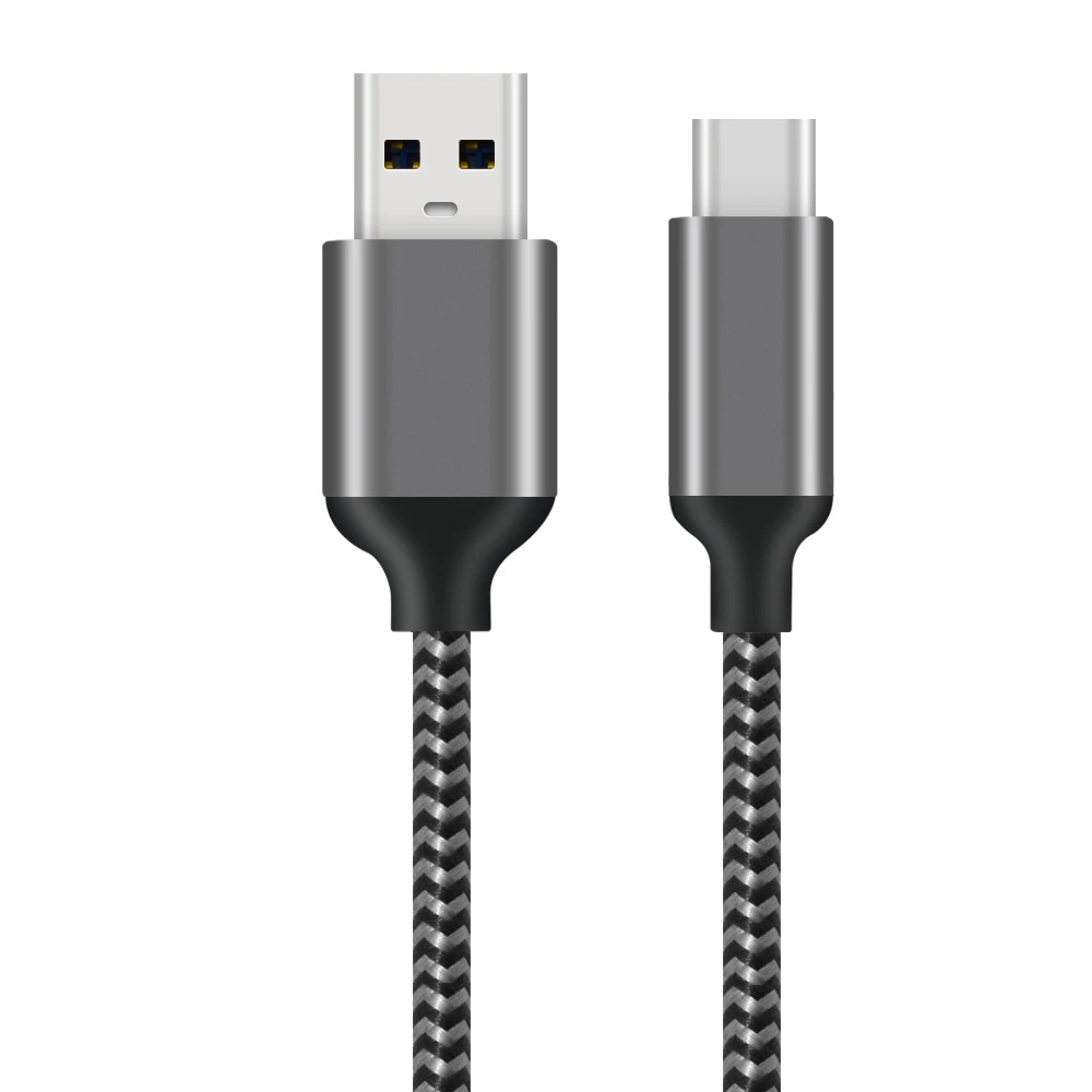 High end металлический корпус USB 3,2 Gen 1 type A(usb 3.0A) to USB Type C USB кабель с нейлоновой оплеткой кабель для быстрой зарядки