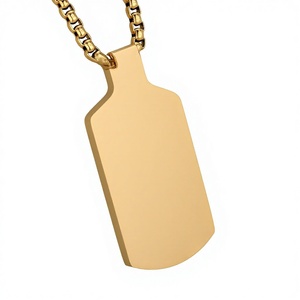 <span class=keywords><strong>Pendentif</strong></span> en acier inoxydable avec chaîne en bambou, style <span class=keywords><strong>militaire</strong></span> hip-hop personnalisé pour <span class=keywords><strong>homme</strong></span>, idéal pour les ventes transfrontalières. - Product Image 1