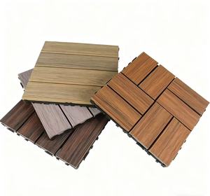 Tarima de WPC Moderna Antideslizante con Aspecto de Madera de Teca, Sistema de Bloqueo DUAL, Impermeable, Forma Cuadrada para Exteriores - Product Image 4