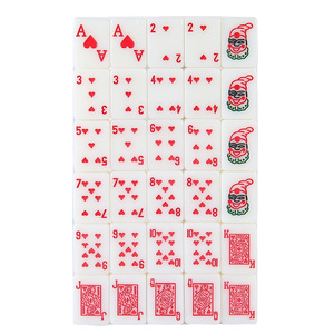 Mini Jade-like Travel <b>Mahjong</b> <b>Set</b> 120Pcs Poker Style <b>Mahjong</b> for Singapore Malaysia Latin Export - Product Image 2