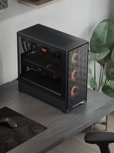 Boîtier <span class=keywords><strong>Fractal</strong></span> Design FD <span class=keywords><strong>Case</strong></span> Pop 2 Air Mid-Tower, refroidissement par air, RGB, refroidissement par eau, ordinateur de bureau, côté transparent, blanc - Product Image 2