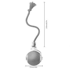 צעצוע כדור חשמלי אינטראקטיבי אוטומטי חכם צעצועים נטענת חיית מחמד כדור מחרוזת זנב אימון רטט כדור מתגלגל - Product Image 5
