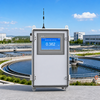 Système de surveillance de la qualité de l'eau mural multiparamètres, analyseur multiparamètres pour pH, EC, turbidité, chlore résiduel