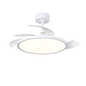 Natlight LED <b>Ceiling</b> <b>Fan</b> Light 5 Blades AC Motor <b>Remote</b> <b>Control</b> 5000K Daylight Downrod Mount Modern Design Outdoor Use Plastic - Product Image 2