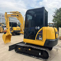 Excavatrice Komatsu PC56 d'occasion fabriquée au Japon avec prix d'usine, mini-excavatrice sur chenilles Komatsu PC 56 prête à l'emploi