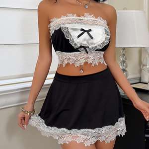 Disfraz de Mucama Sexy de Alta Calidad, Lencería Erótica, Uniforme, Disfraz de Bar, Disfraz de Sirvienta, Vestido de Lencería Erótica - Product Image 1