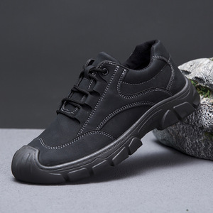 Chaussures de randonnée en montagne pour hommes, tendance été, en cuir véritable imperméable, de haute qualité, avec logo personnalisé, fourniture directe d'usine - Product Image 3