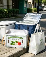Boîte en plastique ondulé PP écologique, recyclable, réutilisable et pliable pour l'emballage de légumes, fruits, graines, œufs, viande, citrouilles, piments