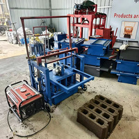 Petite machine à fabriquer des briques en béton de type œuf, à moteur, pour la production de briques rouges et creuses