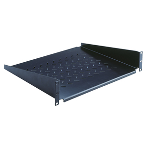 Étagère de montage en rack pour équipement actif 2U 380 mm avec trous de ventilation pour boîtier de serveur - Product Image 1