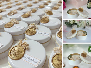 Wanhua Factory OEM/ODM : Bougie Parfumée de Luxe en Cire de Soja avec Mini Fleurs pour Adultes - Product Image 3