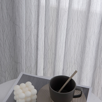 Innermor Moderne Voile Tulle coton Lin Sheer rideau Fenêtre Rideaux Pour Salon