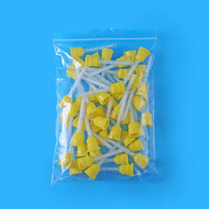 Miscelatore statico epossidico bicomponente giallo con punte dentarie - Product Image 6