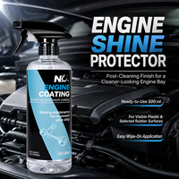 Spray para el Cuidado del Compartimento del Motor, 500 ml, Revestimiento para el Compartimento del Motor, para el Cuidado y Detallado de Superficies de Plástico y Goma
