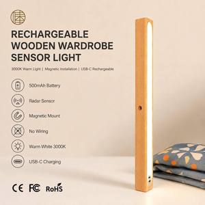Luce LED Ricaricabile con Sensore a Infrarossi per Sottopensili, Montaggio Magnetico, per Armadi in Legno, USB-C, 3000K Bianco Caldo, Vendita all'Ingrosso - Product Image 2
