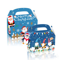 Boîte cadeau de Noël de luxe populaire en gros, personnalisez votre propre logo, boîte d'emballage pour petits chocolats et bonbons pour mariage et fête