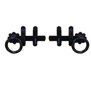 Ensemble <span class=keywords><strong>de</strong></span> loquets <span class=keywords><strong>de</strong></span> portail <span class=keywords><strong>avec</strong></span> poignée annulaire, quincaillerie rustique pour portails en bois, portes <span class=keywords><strong>de</strong></span> <span class=keywords><strong>grange</strong></span> et clôtures - Product Image 5