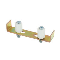 Guide supérieur de portail coulissant support de rouleau en nylon rouleau de guidage de portail coulissant avec support de poteau E pour ouvre-porte pivotant à moteur automatique