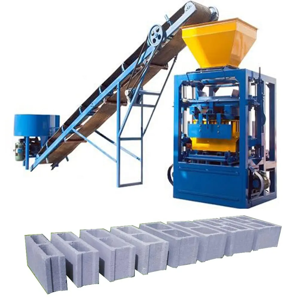 Máquina automática de fabricación de azulejos de bloques huecos de ladrillo, maquinaria para pequeñas empresas, precio de suelo de arcilla de hormigón, Idea de negocio